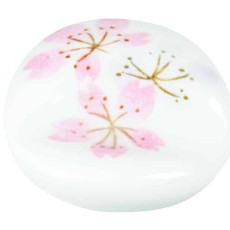 Wit/Roze Eetstokjes Onderzetter - Keramiek - 5cm | Tokyo Design Studio