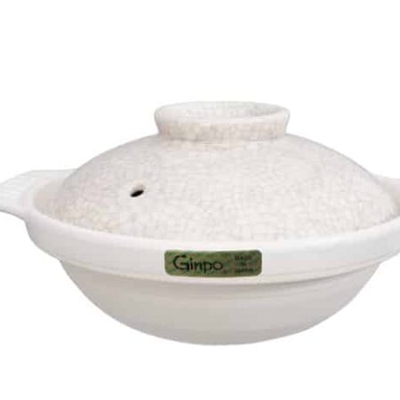 Witte Aardewerk Braadpan - Ginpo - 22cm | Tokyo Design Studio