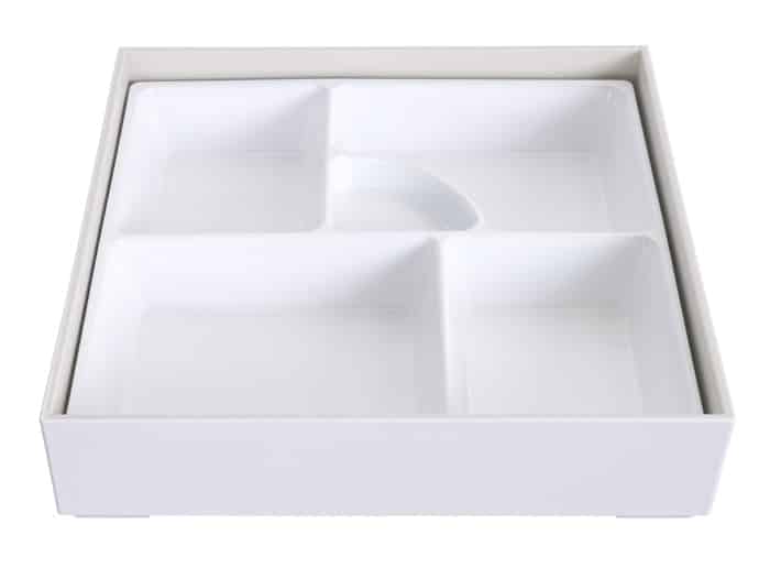 Witte Bento Box - Lacquerware - 25.5 x 25.5 cm | Tokyo Design Studio
