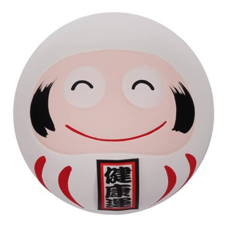 Witte Daruma Pop - Traditioneel Japans Gelukssymbool - 6 x 6 x 6cm | Tokyo Design Studio