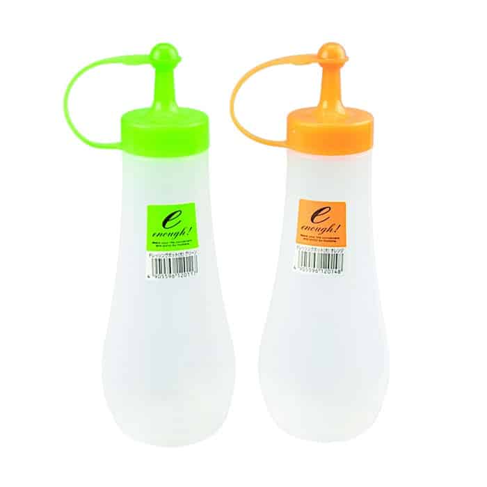 Witte Dressingflessen met Dop - Tokyo Design Keuken - Set van 2 - 350ml - 27x12cm | Tokyo Design Studio