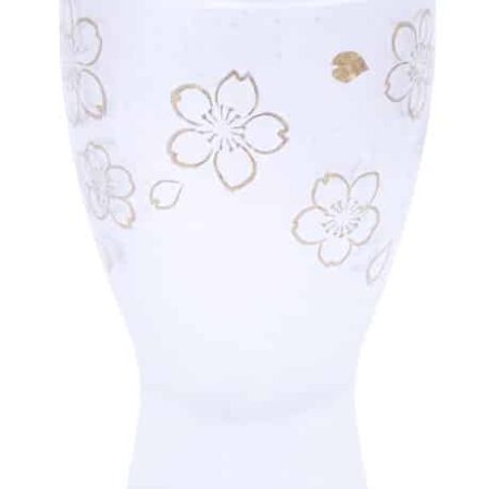 Witte Glazen Sakeset - Sakura Collectie - 100ml - 5.6 x 5.5 x 9cm | Tokyo Design Studio