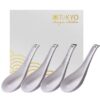 Witte Gouden Lepelset - Tokyo Design Studio Nippon White - Set van 4 - 13.8 x 4.8cm | Tokyo Design Studio