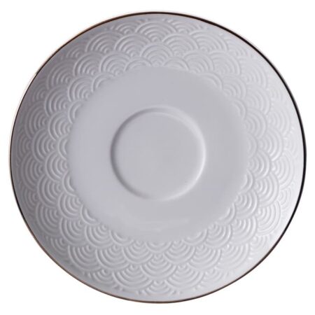 Witte Gouden Onderzetter voor Kopje Golven - Nippon White - 180ml | Tokyo Design Studio