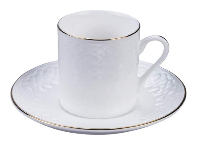 Witte Koffiekop met Gouden Rand - Nippon White - 100ml | Tokyo Design Studio