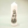 Witte Lammechien kaars 19 cm | Geharo BV