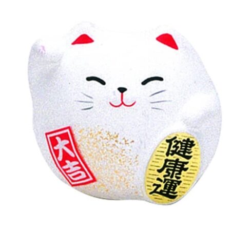 Witte Lucky Cats Figuur - Decoratief Geluksymbool - 5.5cm | Tokyo Design Studio