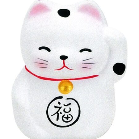 Witte Lucky Cats Figuur - Maneki Neko - 5.2cm | Tokyo Design Studio