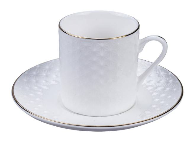 Witte Onderzetter met Gouden Rand - Nippon White - 11.5cm 100ml | Tokyo Design Studio