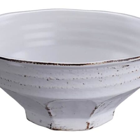 Witte Ramenkom - Sabi Kobiki - 1350 ml - 21.2 x 9.2 cm | Tokyo Design Studio