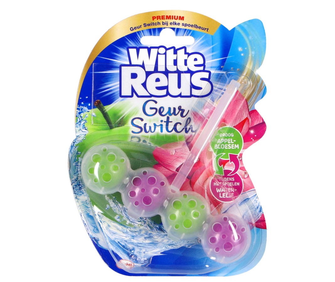 Witte Reus Geurswitch Toiletblok Appelbloesem & Waterlelie |