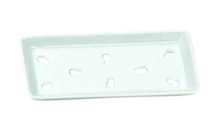 Witte Sushi Verkoelingsplaat - 20.4 x 9.2cm | Tokyo Design Studio