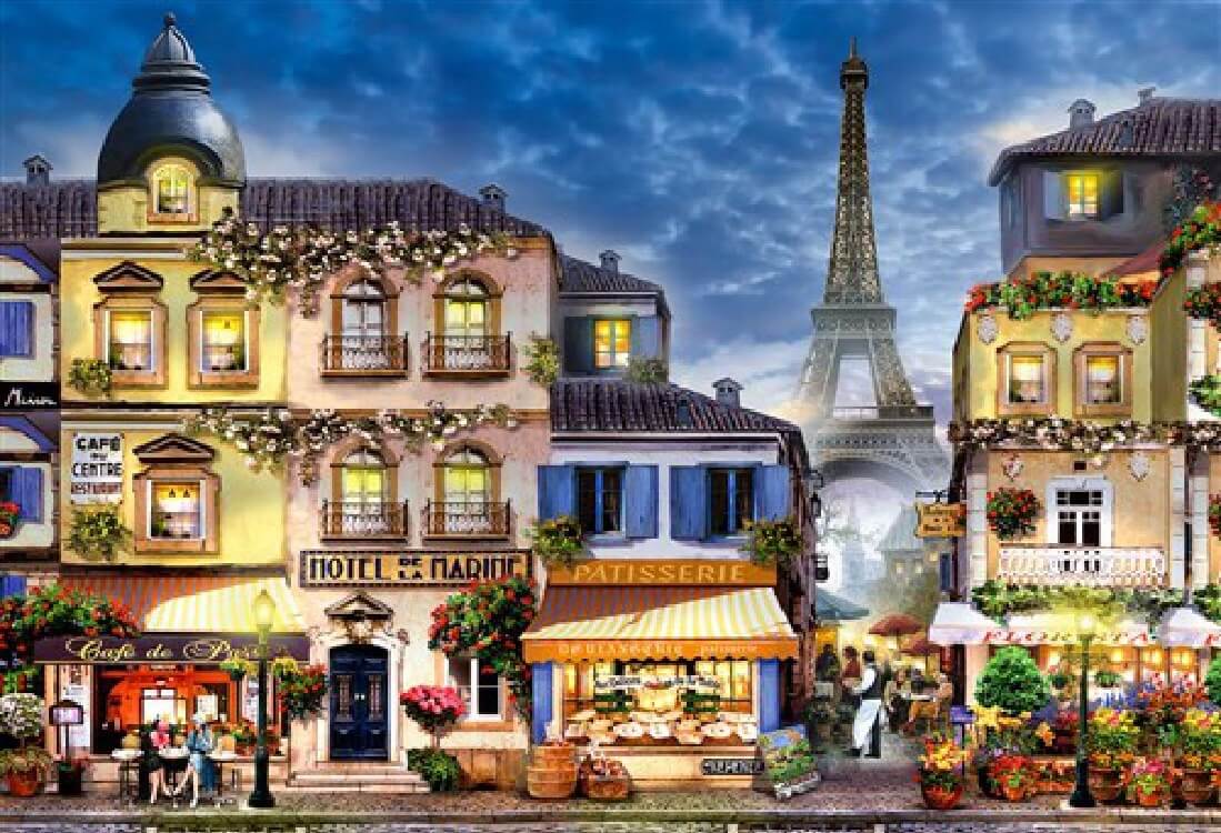 Wooden City 2in1 Houten Legpuzzel Breakfast in Paris | Wooden City