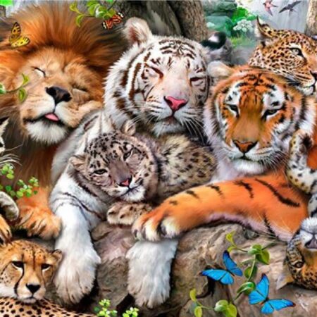 Wooden City houten puzzel wilde dieren | Wooden City