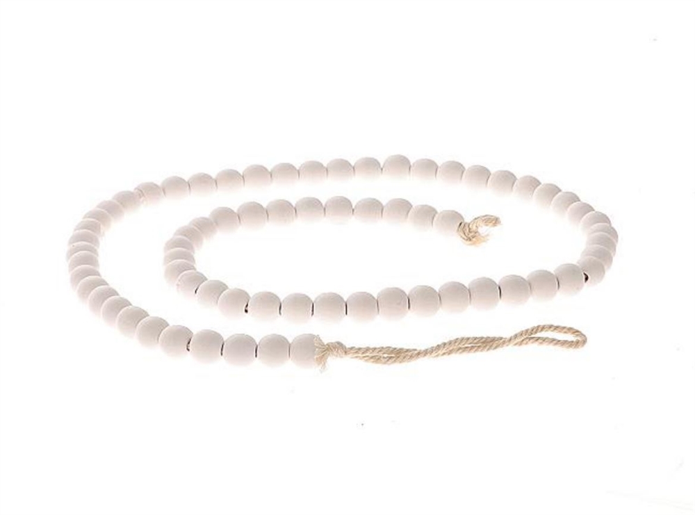 Woonketting hout L 1 meter wit | HBX natural living