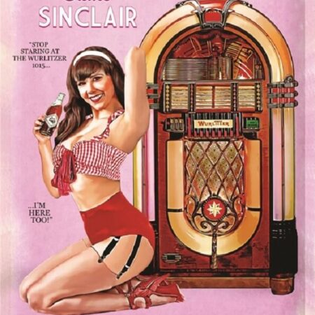 Wurlitzer 1015 Jukebox Claire Sinclair wandbord | Nostalgic Art