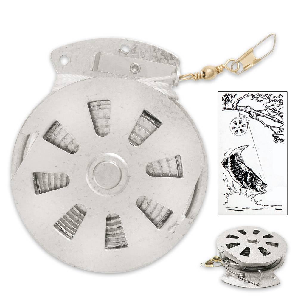 Yoyo Reel Flat Trigger - RVS - Automatische Vishengel - Doos 12 Stuks |