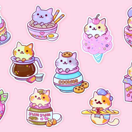 YumYum Cats sticker set - 2 | We Are Extinct