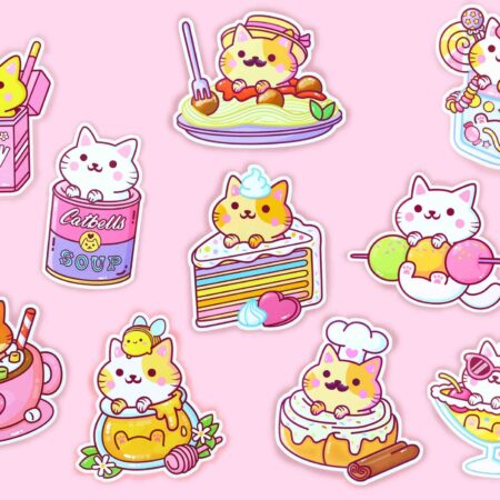YumYum Cats sticker set - 4 | We Are Extinct