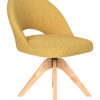 ZILT Draaibare Eetkamerstoel Yessenia Geweven stof - Okergeel | ZILT