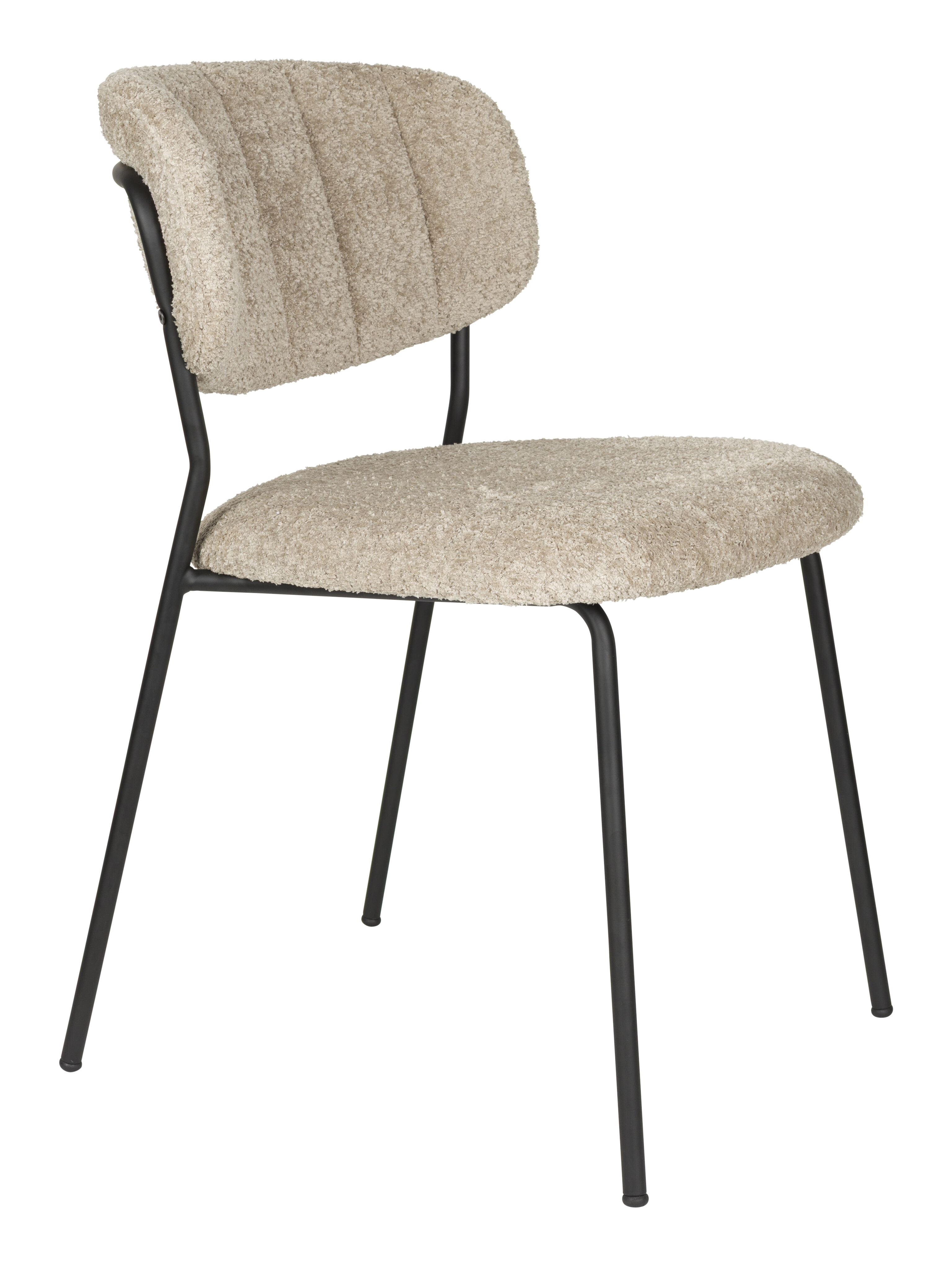 ZILT Eetkamerstoel Kolten Bouclé - Beige | ZILT