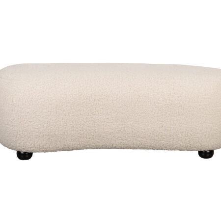 ZILT Hocker Cheron Teddy - Wit | ZILT