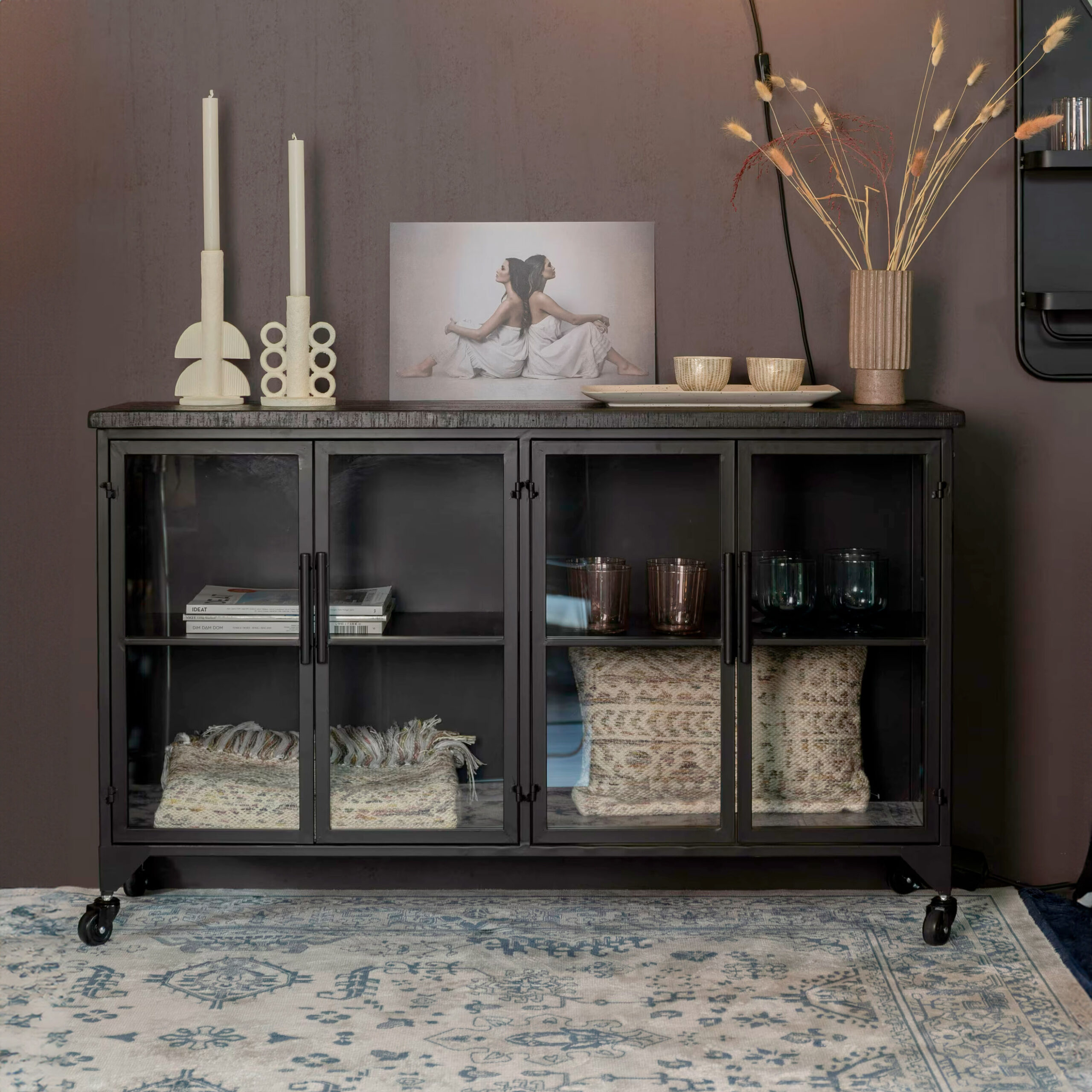 ZILT Industrieel Dressoir Bony Op wieltjes
