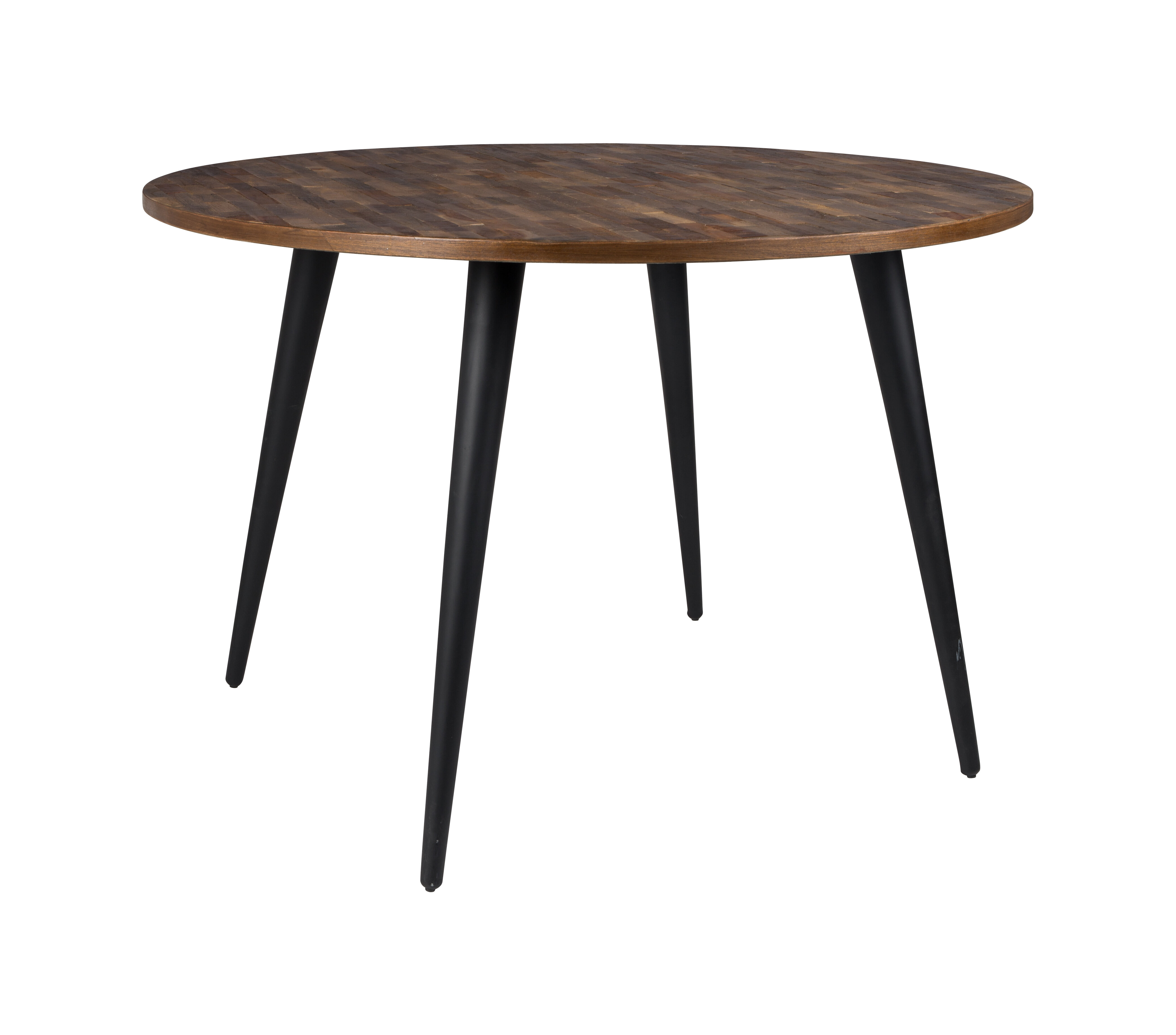 ZILT Industriële Ronde Eettafel Manny 110cm - Hout | ZILT