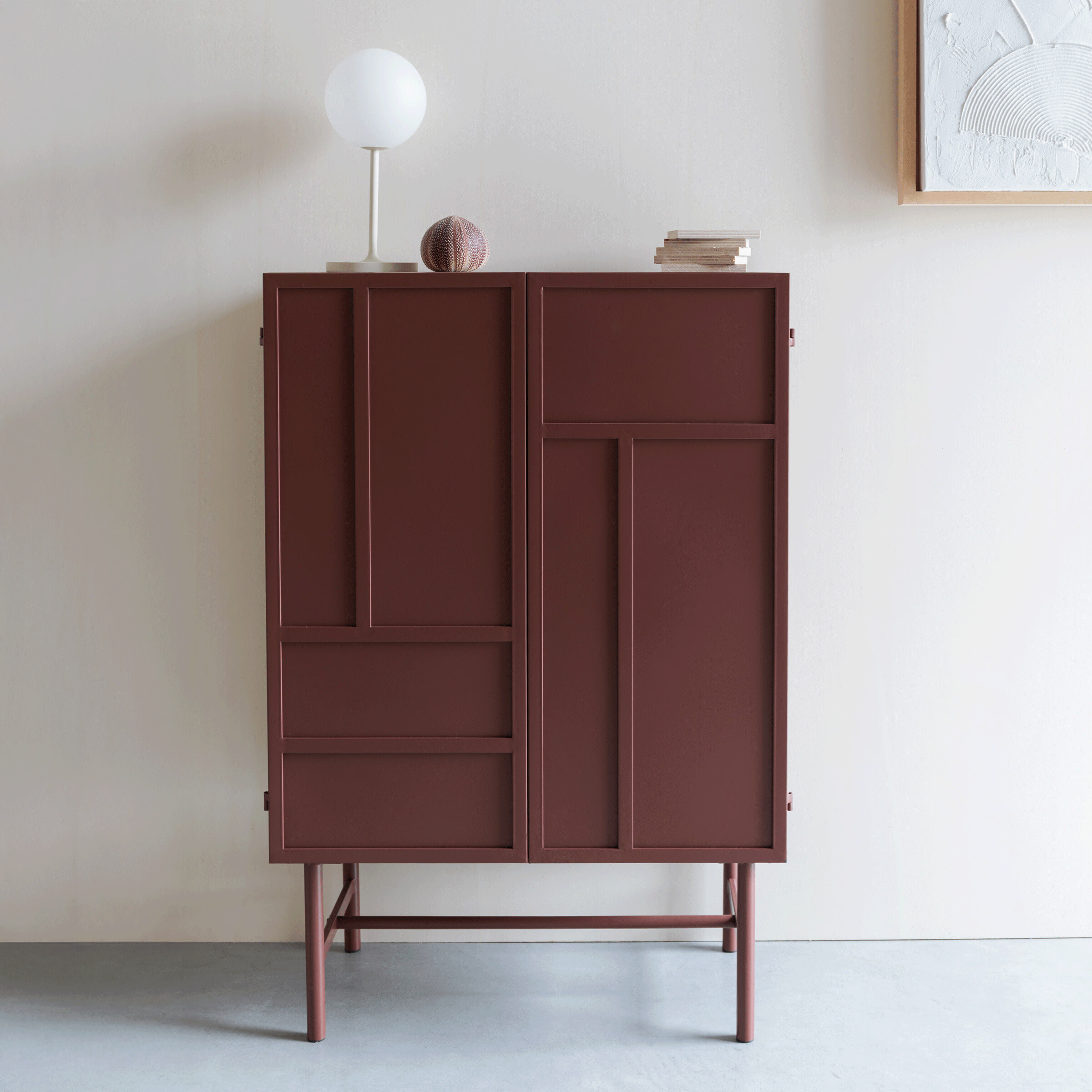 ZILT Opbergkast Chisholm 106 x 70cm - Rood | ZILT
