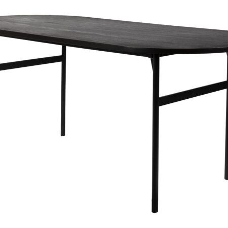 ZILT Ovale Eettafel Aditya 180 x 80cm - Zwart - Ovaal | ZILT