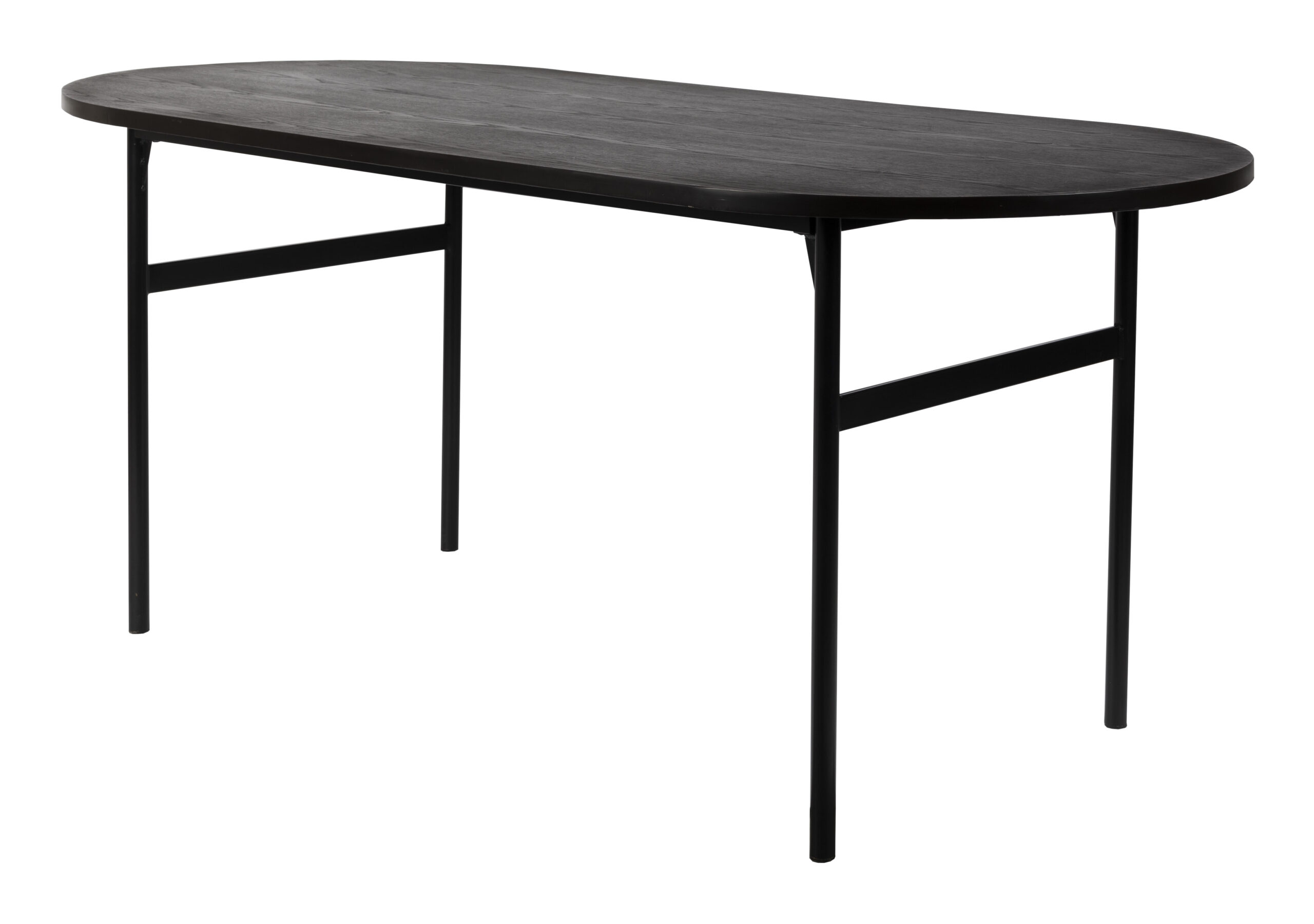 ZILT Ovale Eettafel Aditya 180 x 80cm - Zwart - Ovaal | ZILT