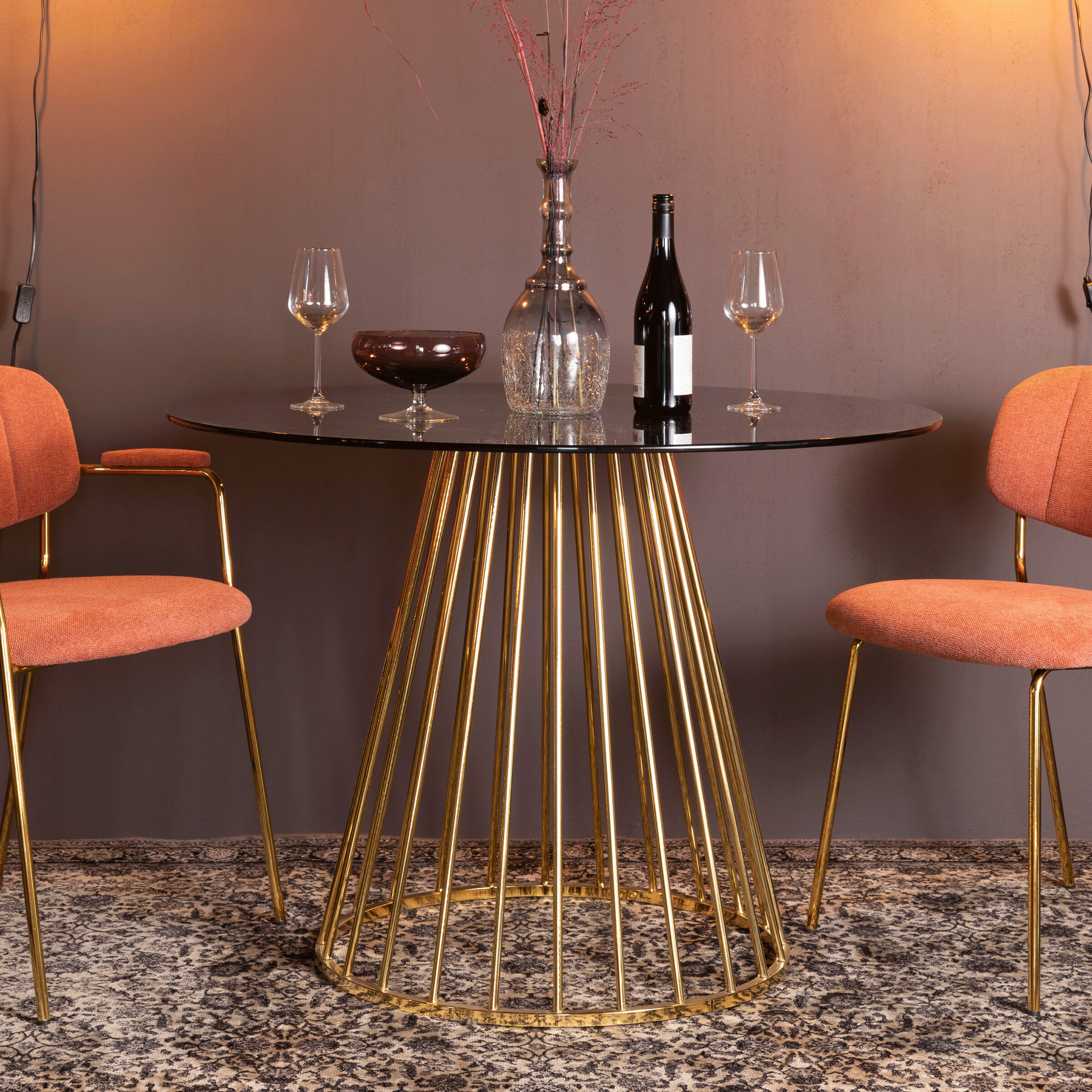 ZILT Ronde Eettafel Bethe Ø104cm - Goud | ZILT