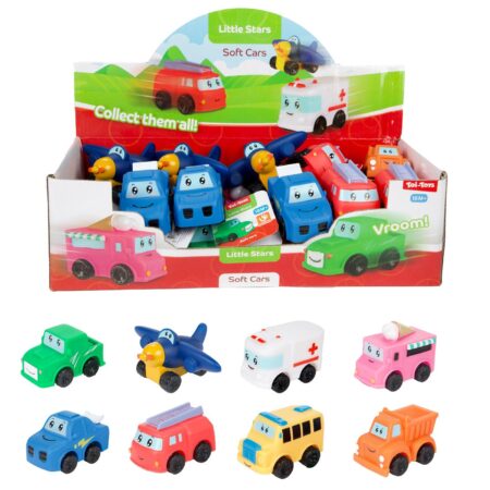 Zachte mini auto -Cartoon- 8cm 8ass | Toi-Toys