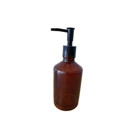 Zeepdispenser glas bruin | Merkloos