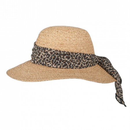 Zomerhoed Ocillia Organic Raffia Leopard | Hatland