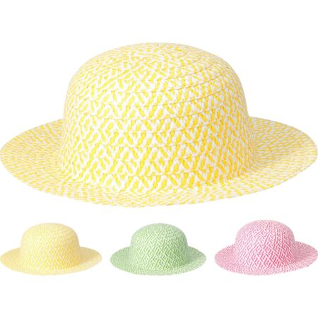 Zomerhoed kinderen geel/groen of roze | Merkloos