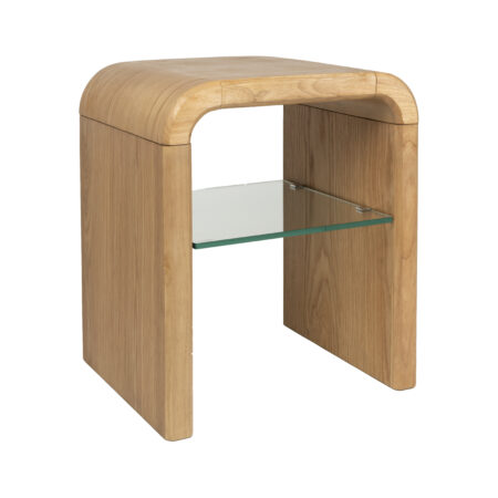 Zuiver Bijzettafel Brave Eiken en rubberhout