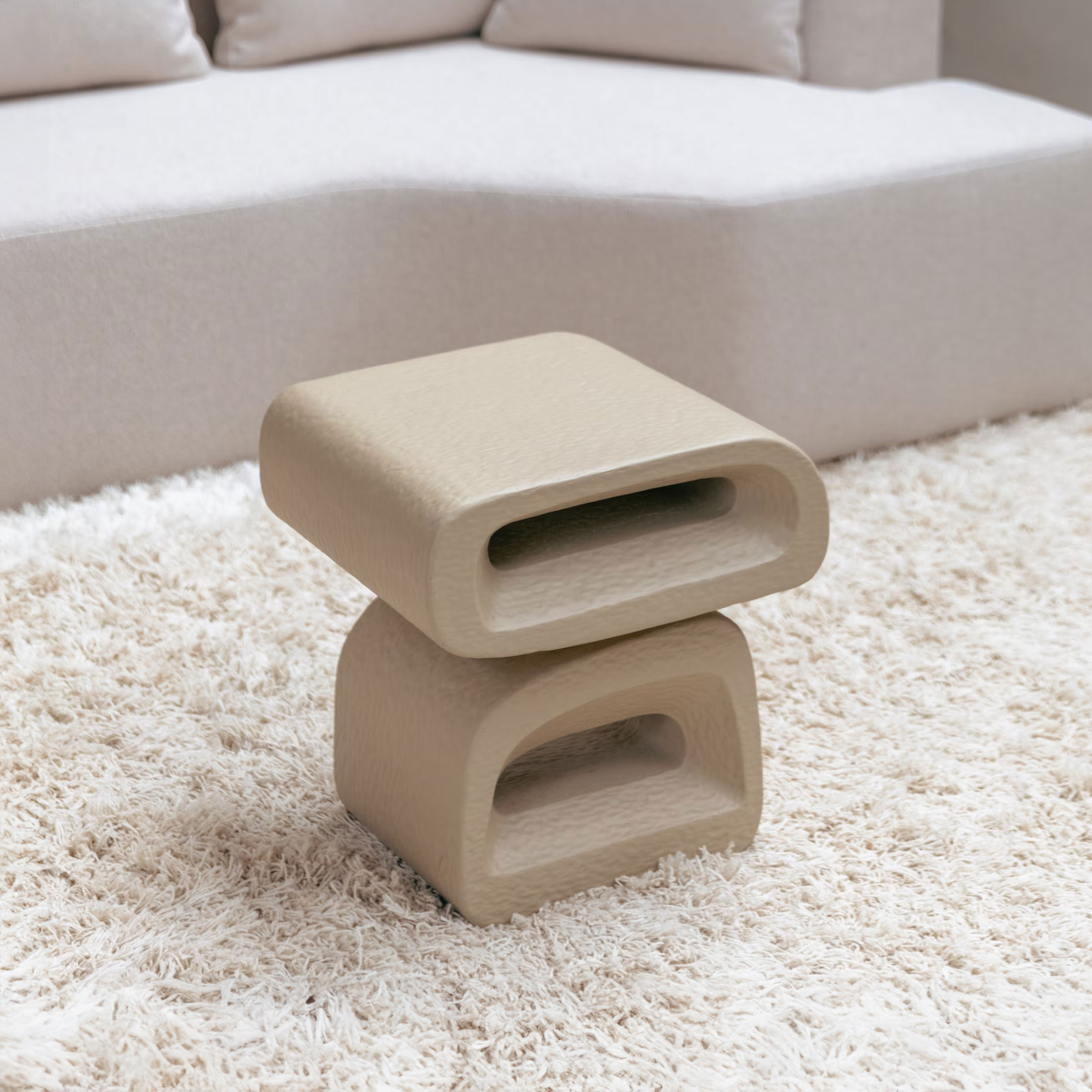 Zuiver Bijzettafel Eddy Resin