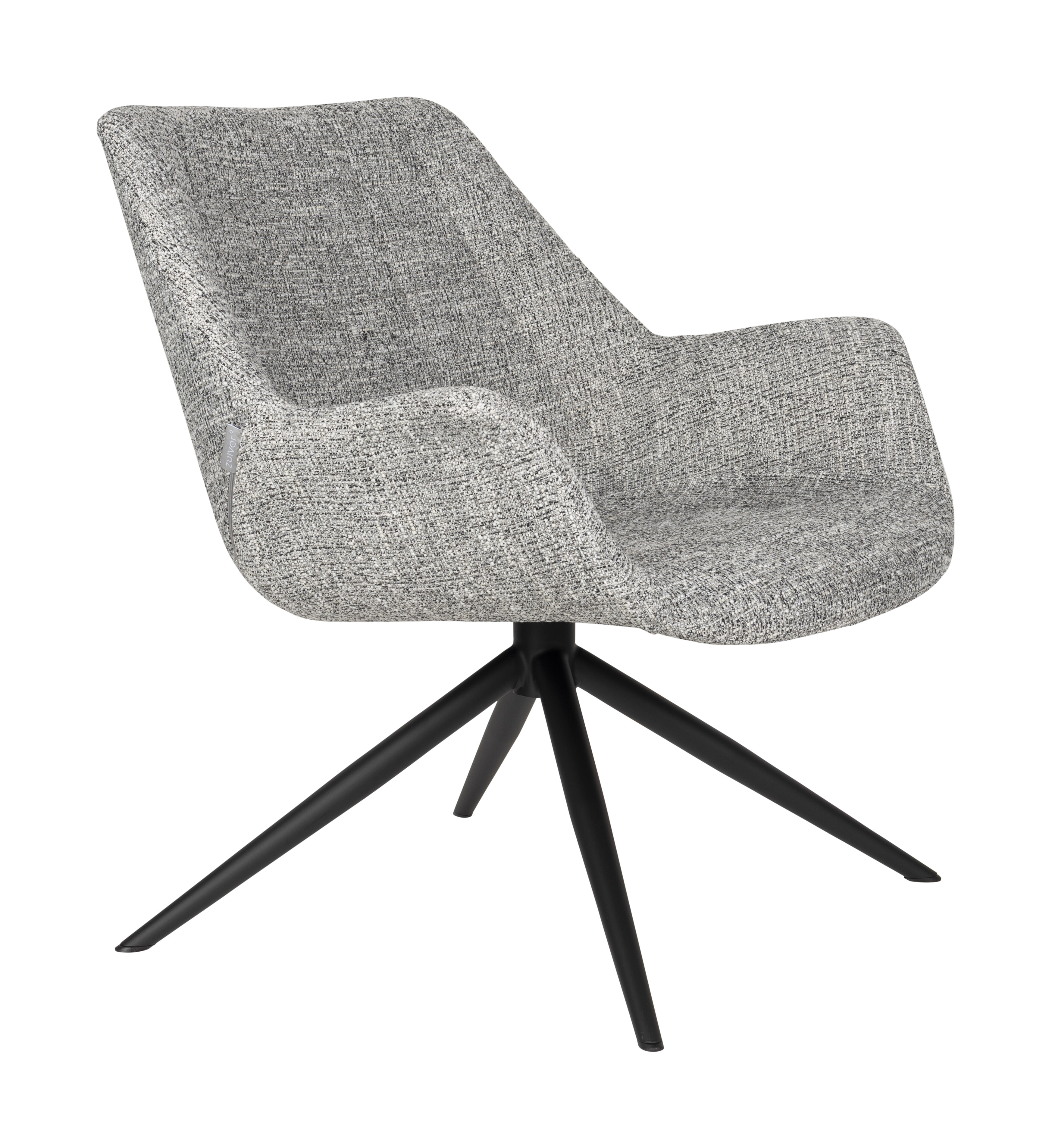 Zuiver Draaifauteuil Doulton Geweven stof - Grijs | Zuiver