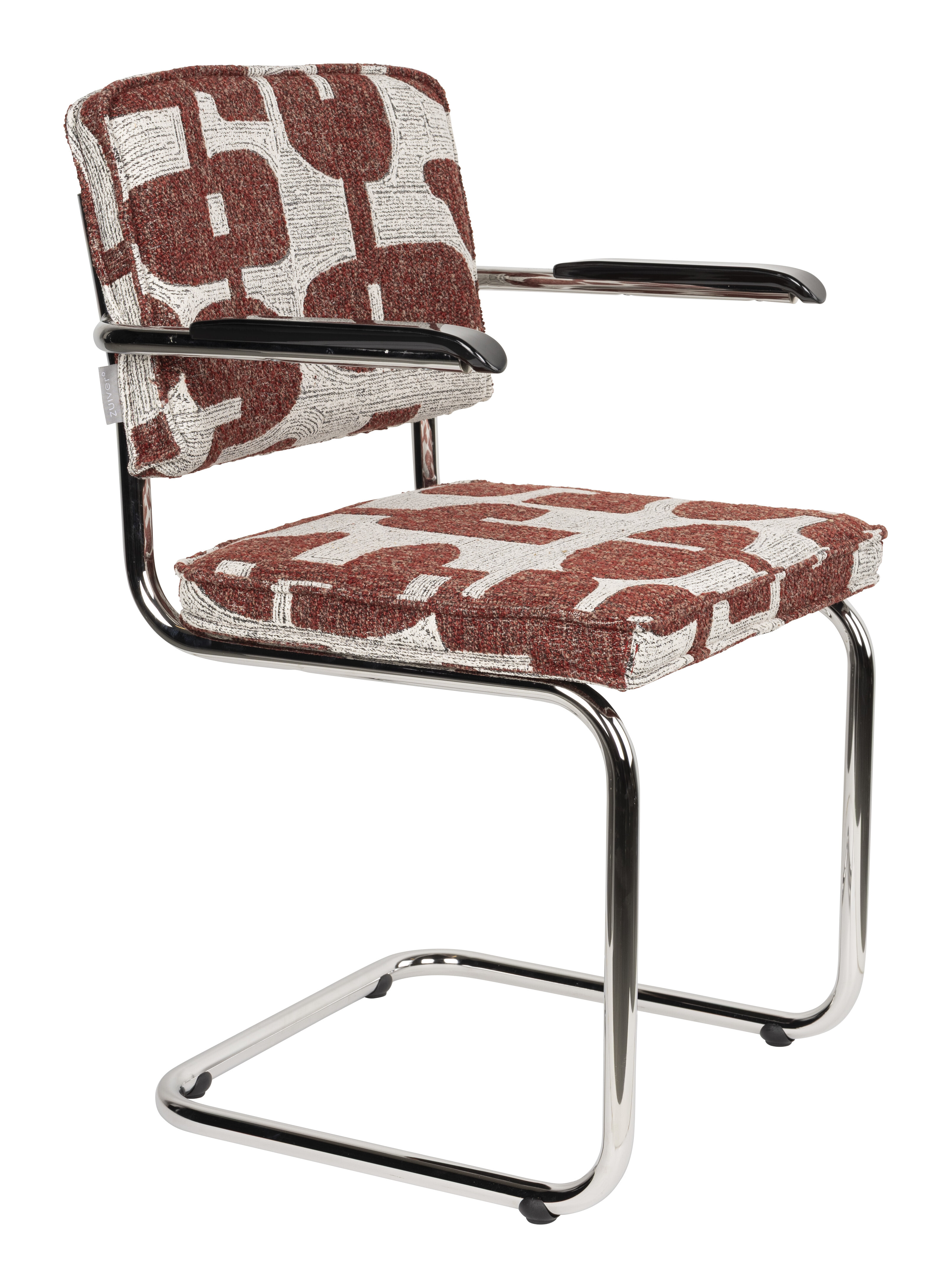 Zuiver Eetkamerstoel Ridge Deco - Rood | Zuiver