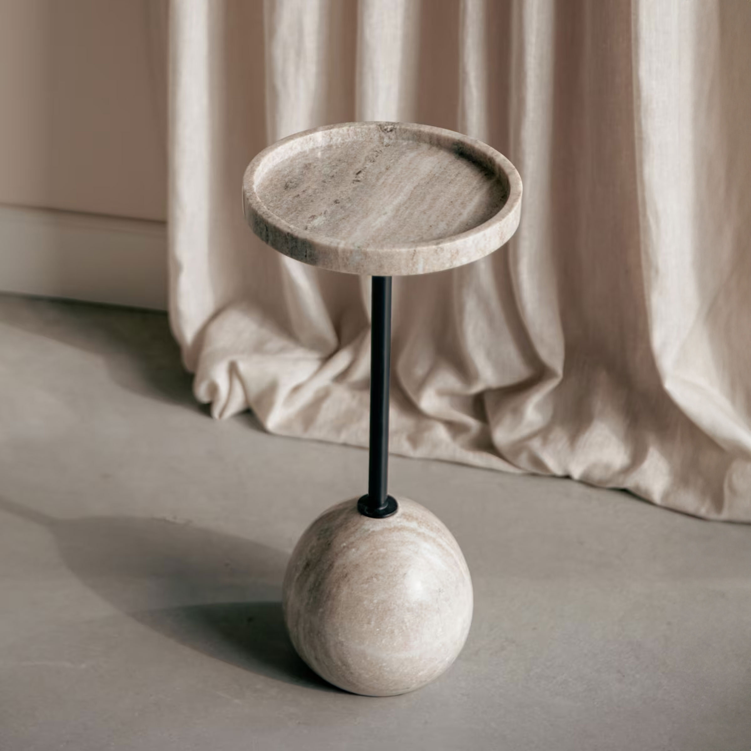 Zuiver Ronde Bijzettafel Cocktail Marmer