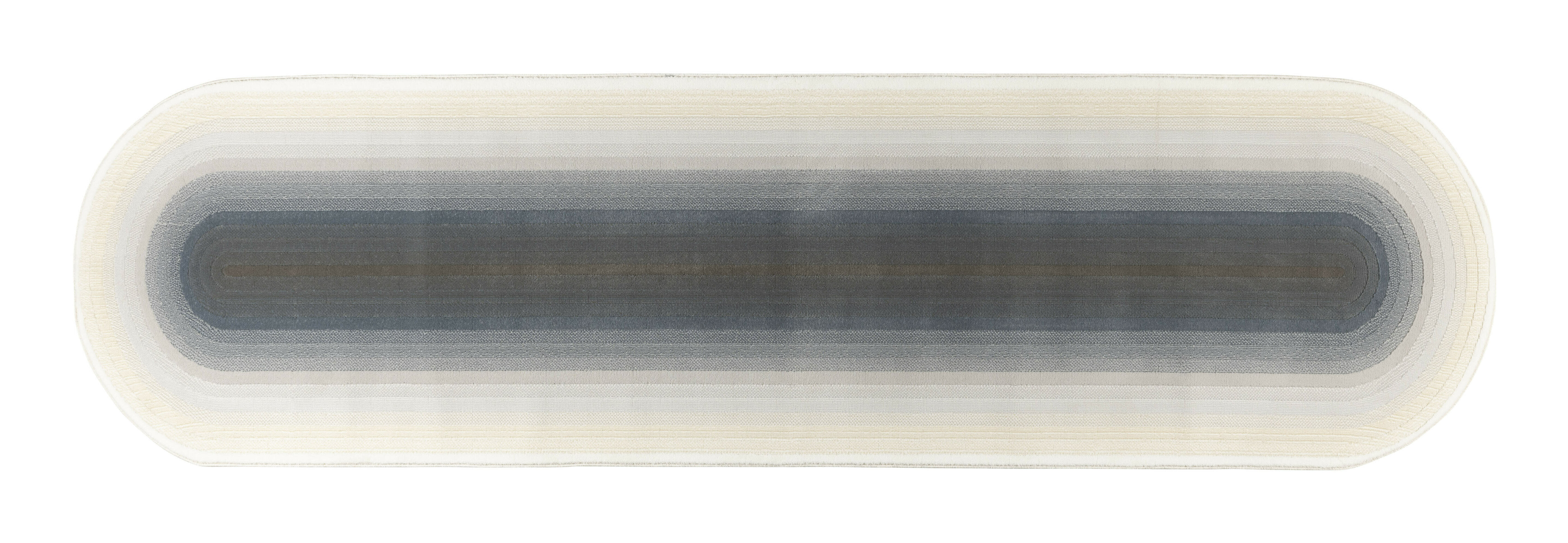 Zuiver Vloerkleed Olympic 67 x 245cm - Blauw - Ovaal | Zuiver