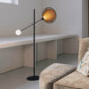 Zuiver Vloerlamp Sirius 140cm - Zwart/Goud | Zuiver