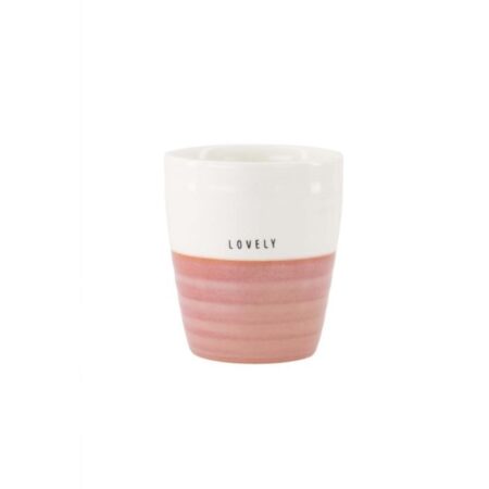 Zuss Koffiemok Lovely Wit/roze | Zusss