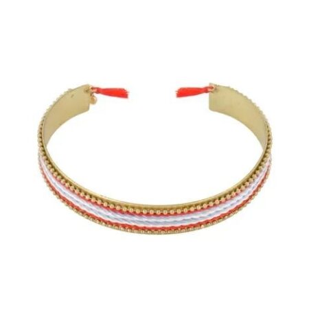 Zusss Armband Streep Goud Multikleur | Zusss