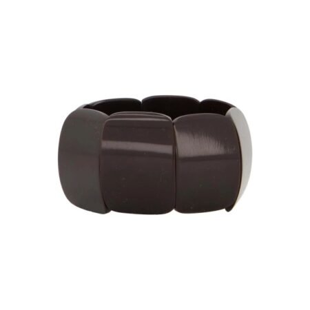 Zusss Brede Kralen Armband Chocoladebruin | Zusss