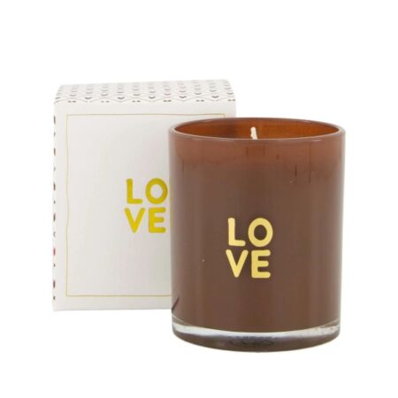 Zusss Geurkaars Glas Love Bruin | Zusss