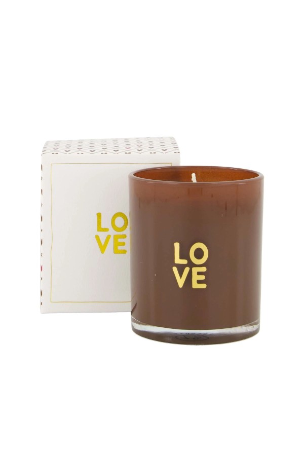 Zusss Geurkaars Glas Love Bruin | Zusss