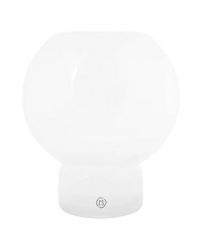 Zusss Glazen Bolvaas 17x19cm Wit | Zusss