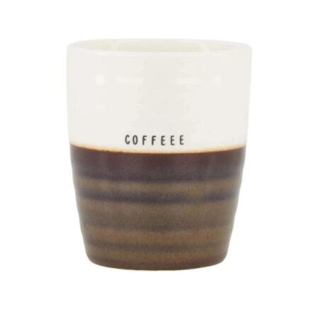 Zusss Koffiemok Coffee Wit Bruin | Zusss
